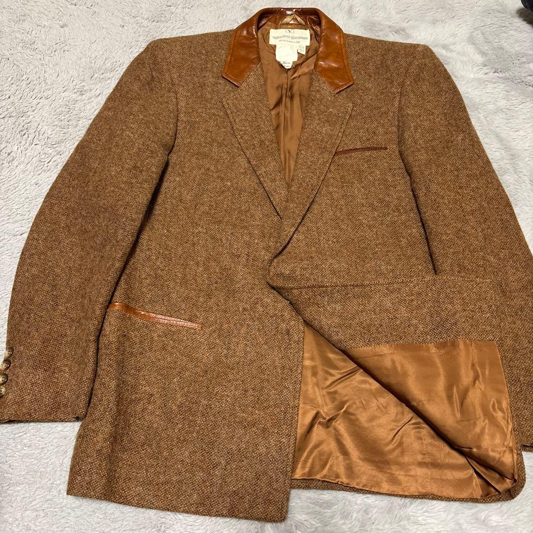 valentino garavani テーラードジャケット 本革 イタリア製 - メルカリ