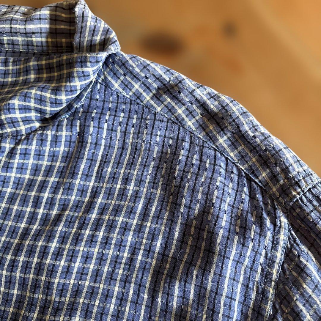 50sビンテージ】Campus レーヨンシャツ シャドー 織柄 L ロカビリー