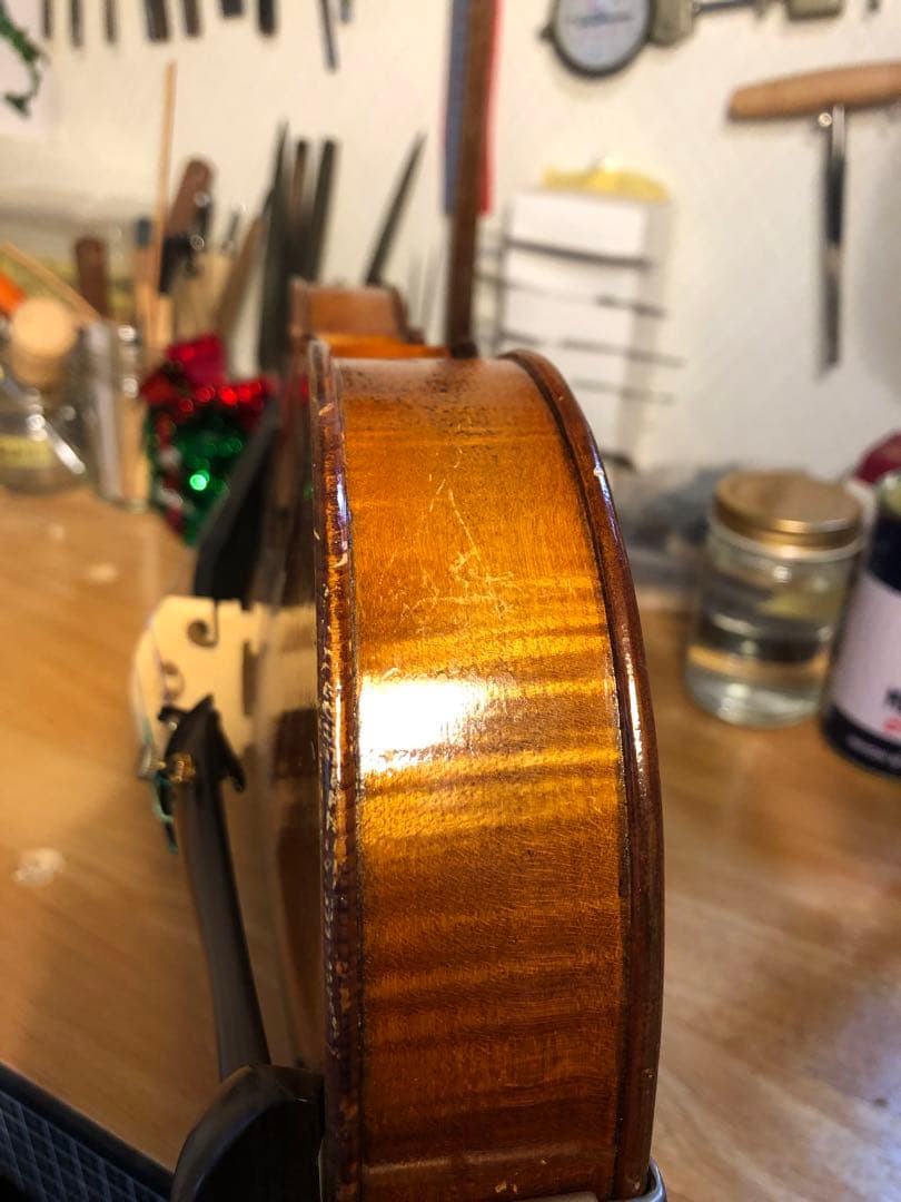 タイムセール.駒&魂柱再調整済】優品 ノーラベル 中古バイオリン 4/4