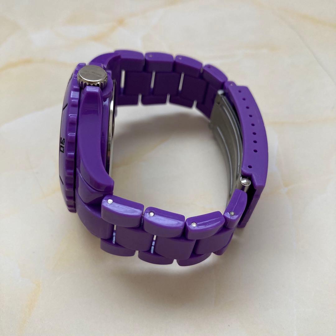 ディズニーリゾート デイジー 腕時計 紫 パープル ウォッチ レディース
