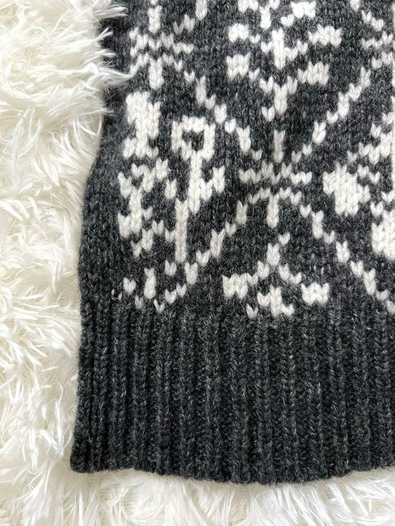 ツハルバイサマンサモスモス モチーフ柄ジャガードニットコート - メルカリ