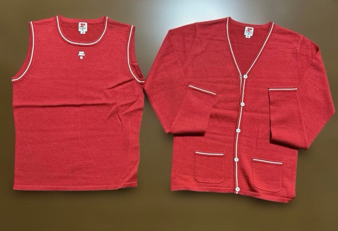 courrèges 21 ニットアンサンブル セット カーディガン トップス courrèges 21 ニットアンサンブル セット カーディガン トップス