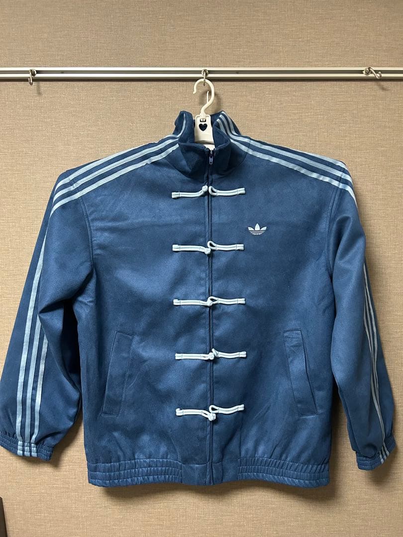 adidas アディダス 限定 トラックジャケットダー ネイビー ブルー XL