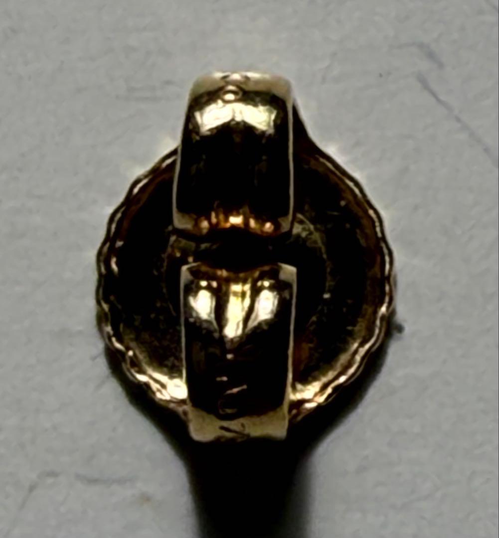 R*長様 片耳用 ティファニー K18 バイザヤード ダイヤ ピアス 極美品