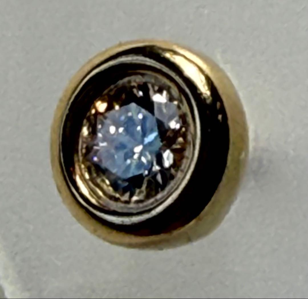 R*長様 片耳用 ティファニー K18 バイザヤード ダイヤ ピアス 極美品