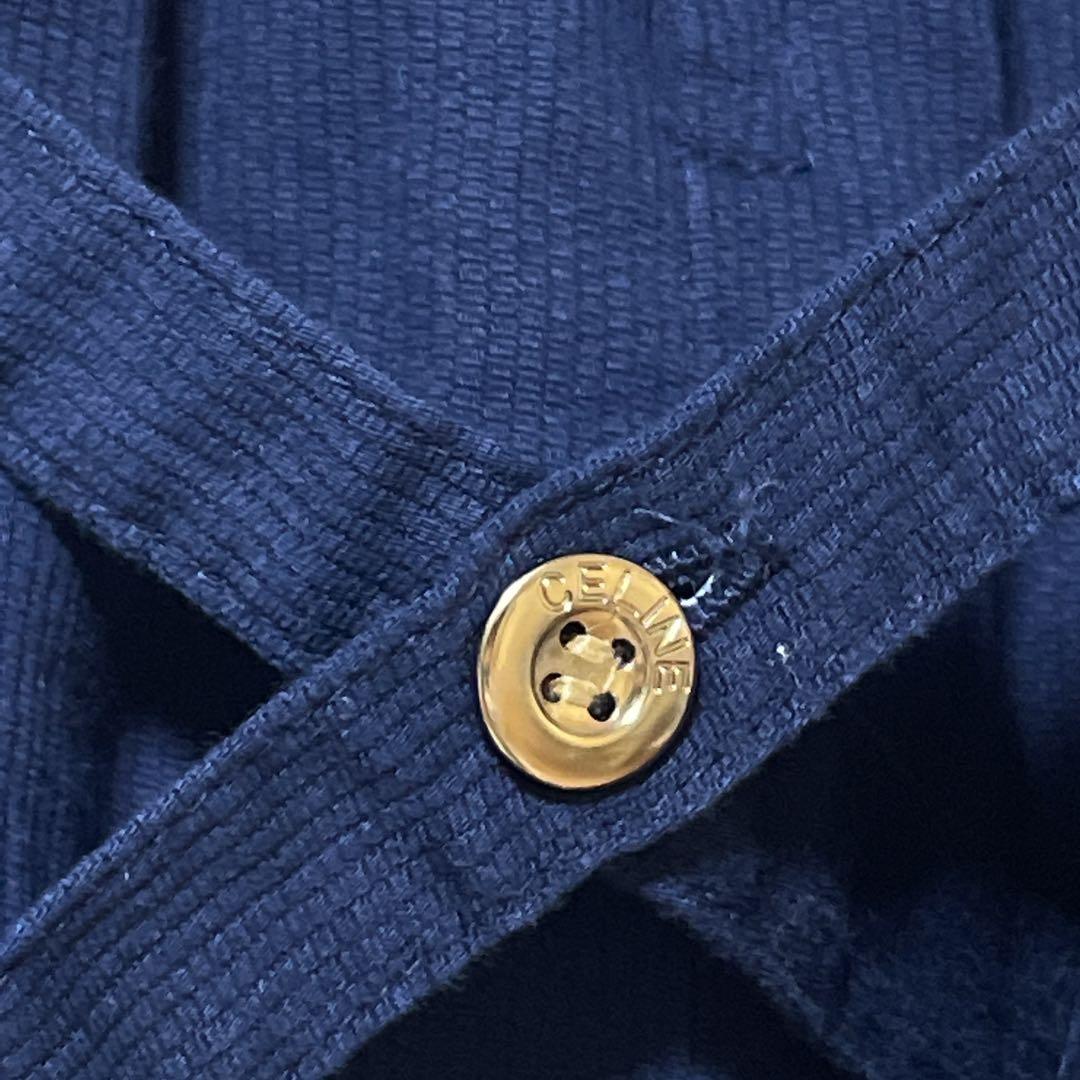 セリーヌ トリオンフ ワンピース ジャンパースカート ネイビー