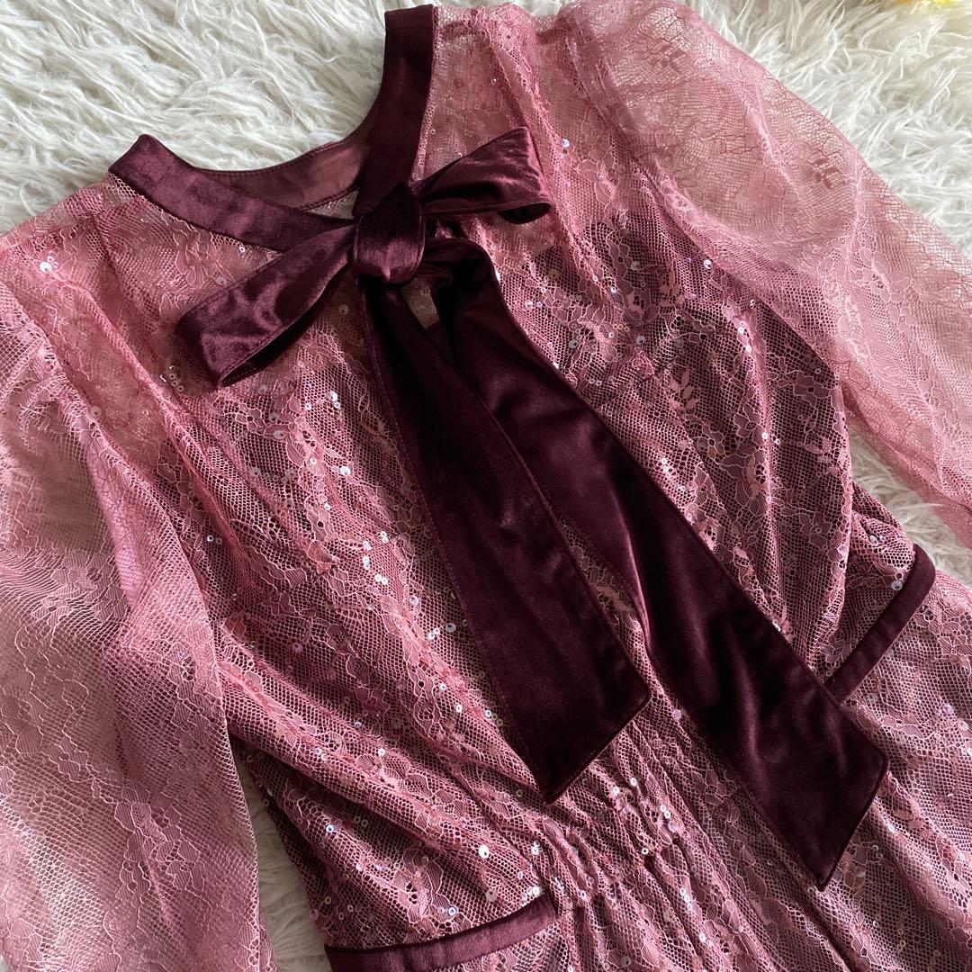 あはははは様専用新品 snidel スナイデル スパークルレースドレス