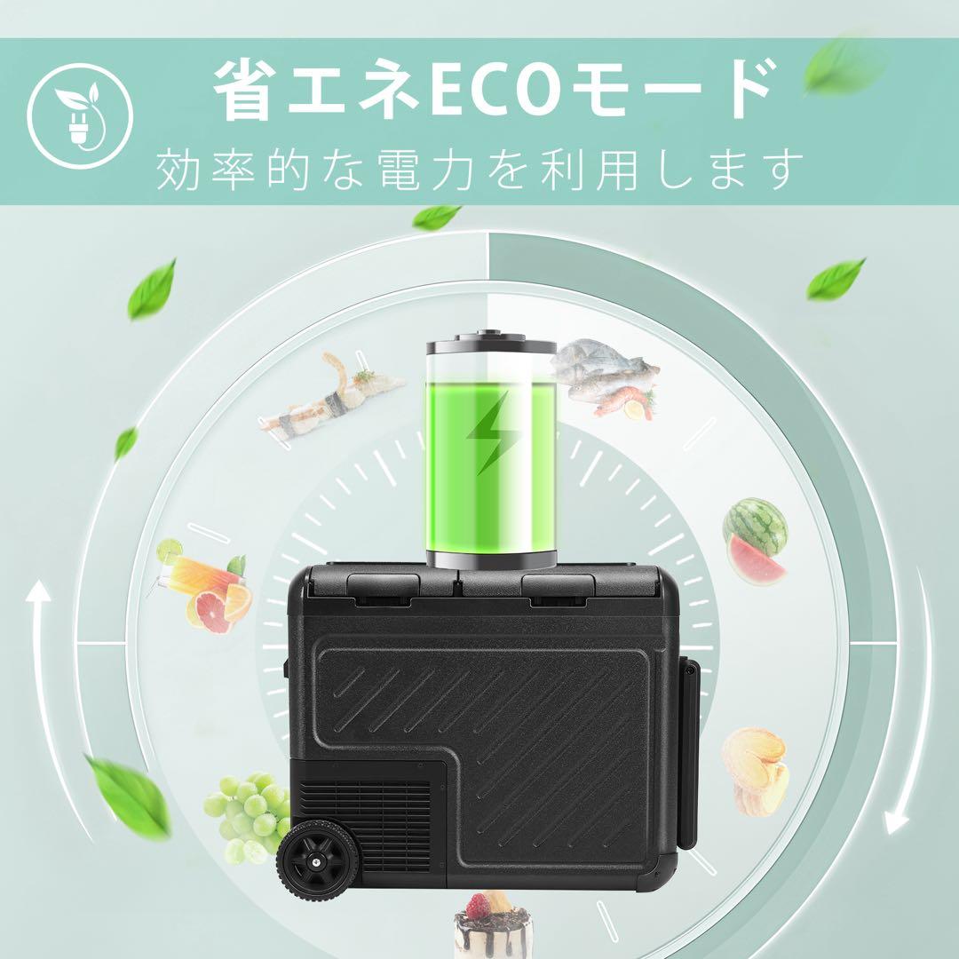 車載冷蔵庫 45L ポータブル冷蔵庫 -20℃～20℃ 急速冷凍 低電圧保護