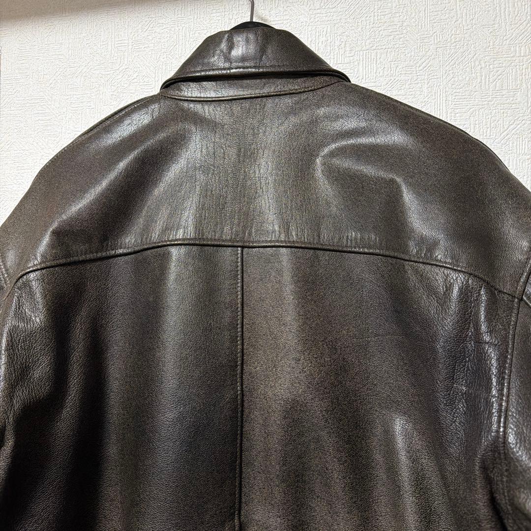9*u様 美品 80s L.L.BEAN A-2 ジャケット　A2 44 レザー