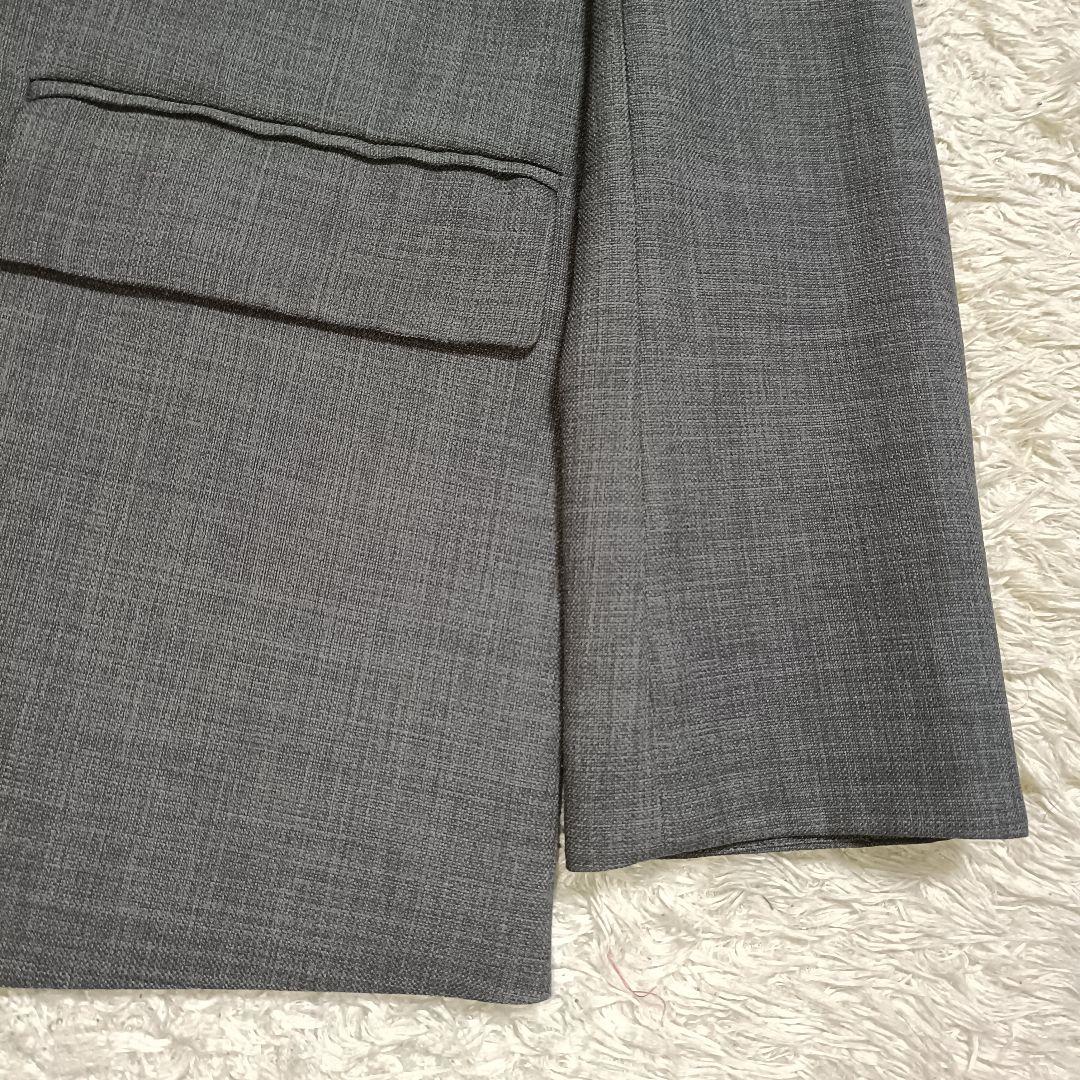 美品】ミラオーウェン リネンライク ノーカラージャケット パンツ