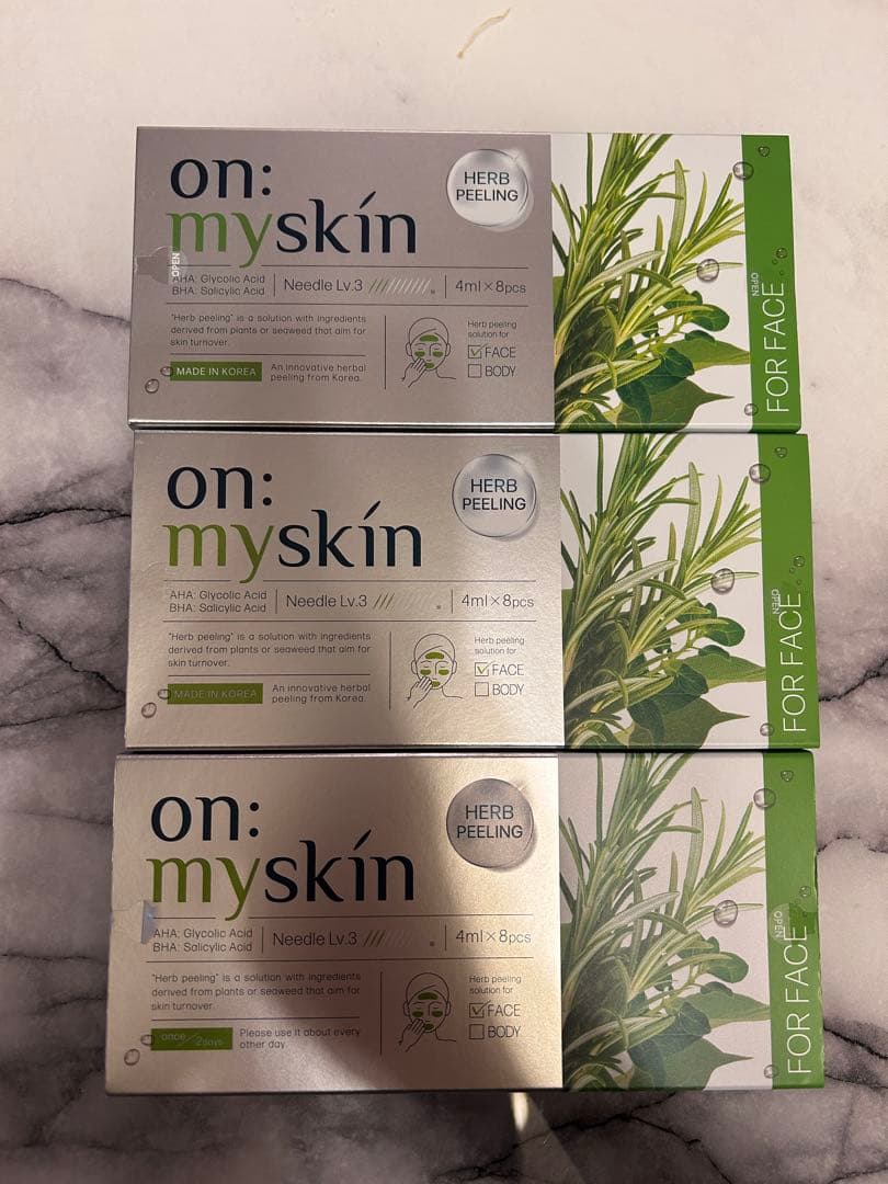3個セット 顔用 on: myskin ハーブピーリング お試し3個】on:myskin ハーブピーリング 美肌 毛穴レス くすみ - メルカリ