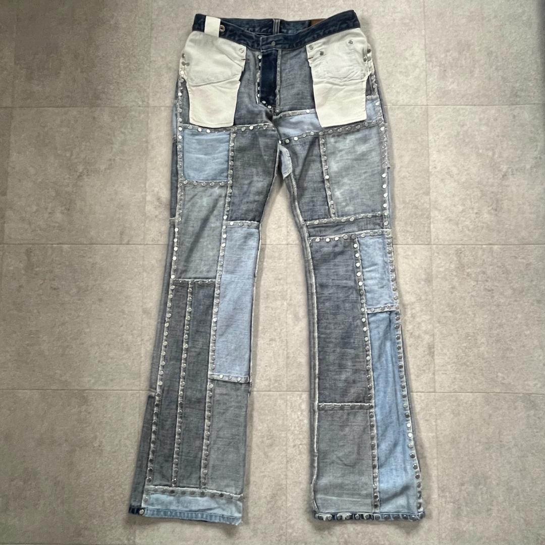 XG JURIN着用】ヒステリックグラマー/デニム/パッチワーク/スタッズ