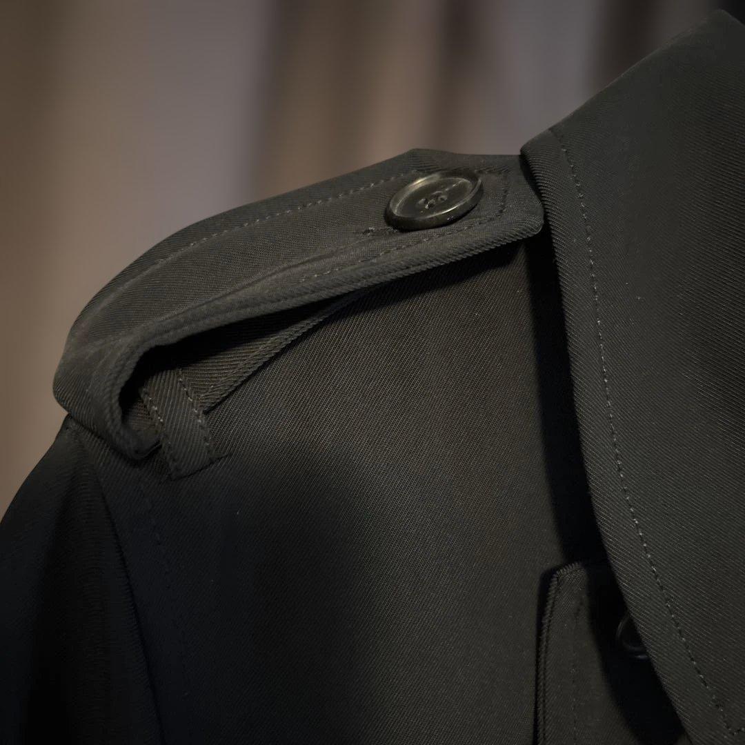 美品 着用数回 ポロラルフローレン トレンチコート 黒 L - メルカリ