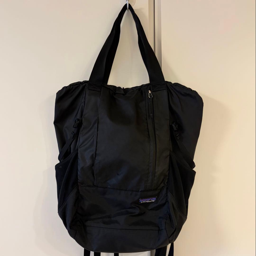 patagonia パタゴニア ライトウェイトトラベルトートパック 2WAY 黒
