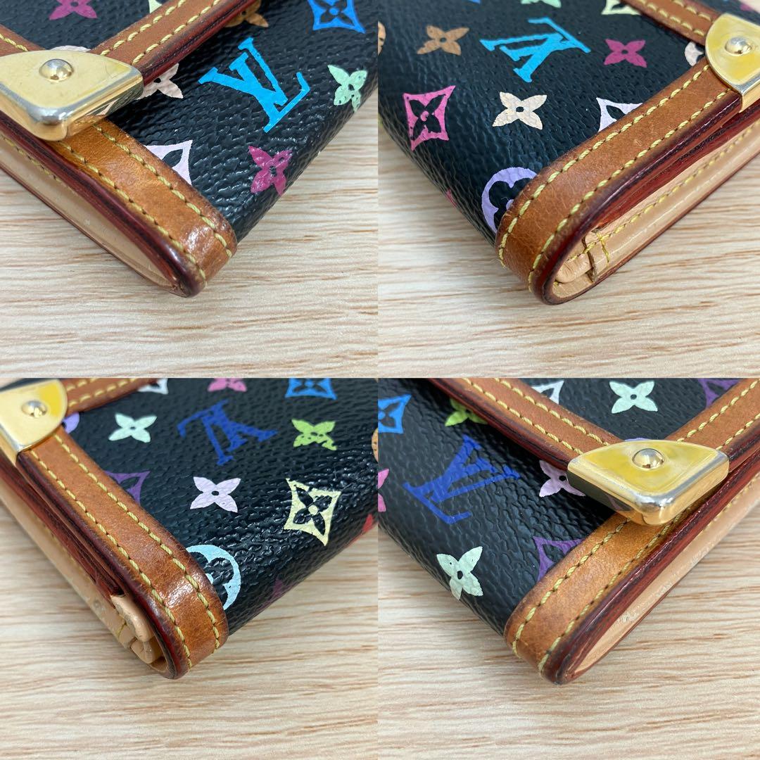 《希少・美品》 ルイヴィトン マルチカラー ポルトモネ•プラ ケース
