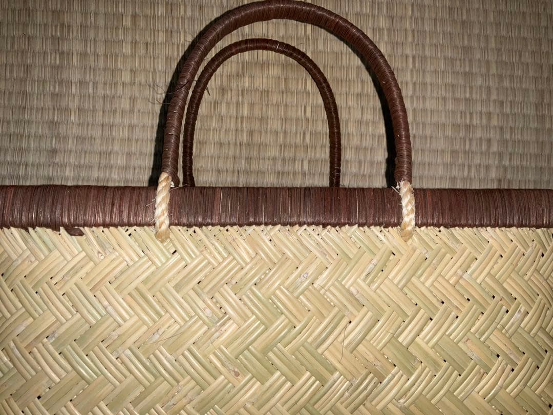 鳥越竹細工 市場かご エコバッグ ミニサイズ 一尺 新品 ○特選