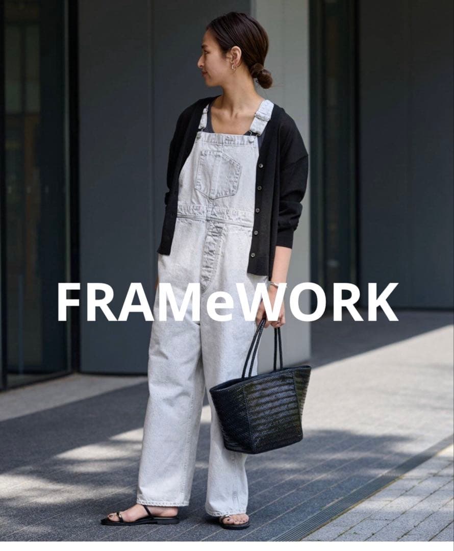 FRAMeWORKカラーデニムサロペット カラーデニムサロペット（サロペット／オーバーオール）｜FRAMeWORK