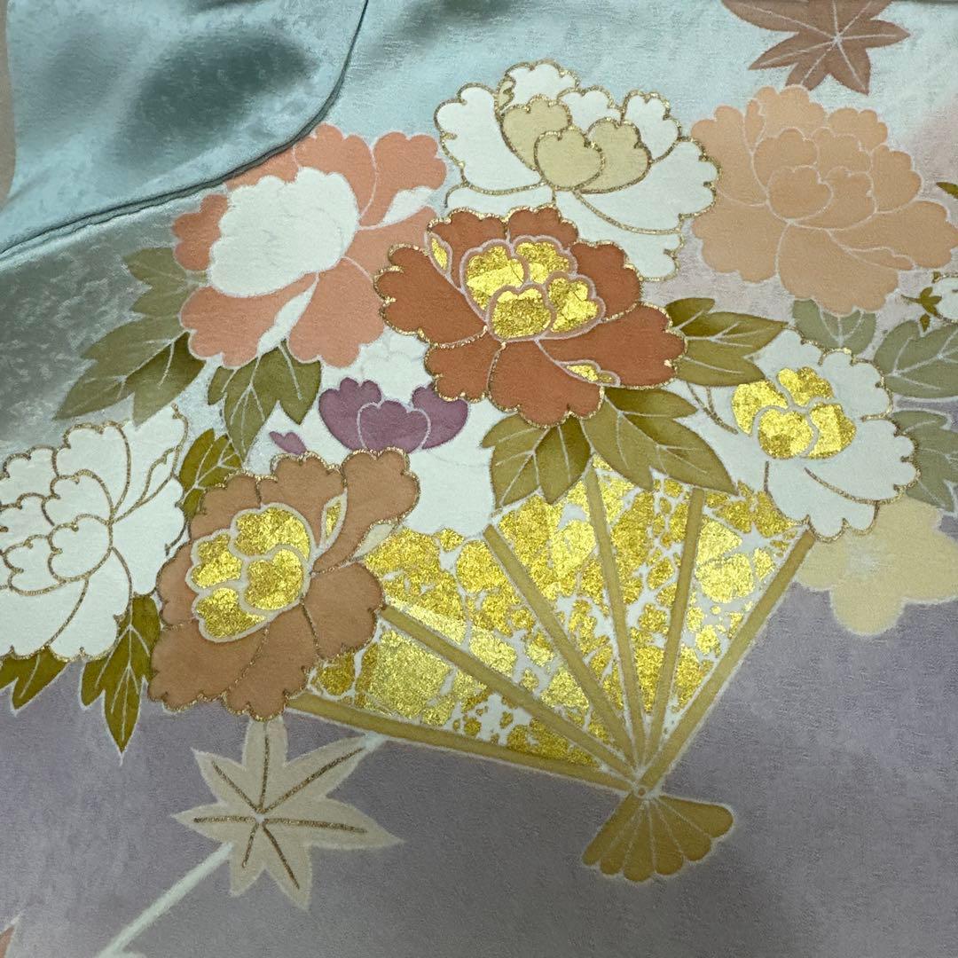 千總 水色染め分け 花扇 観世水 訪問着 - メルカリ