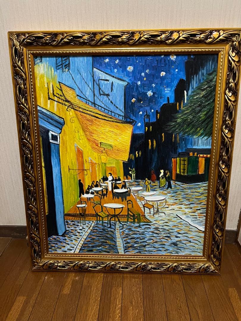 ゴッホ 夜のカフェテラス 装飾フレーム付き【贋作】 - メルカリ