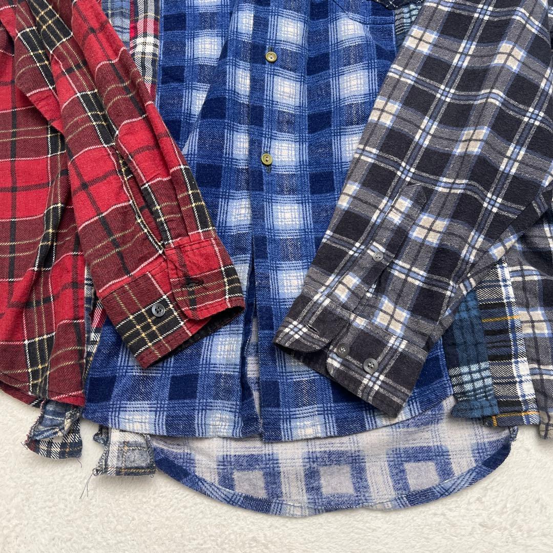 Rebuild by Needles 再構築 ニードルス チェック シャツ 長袖 - メルカリ