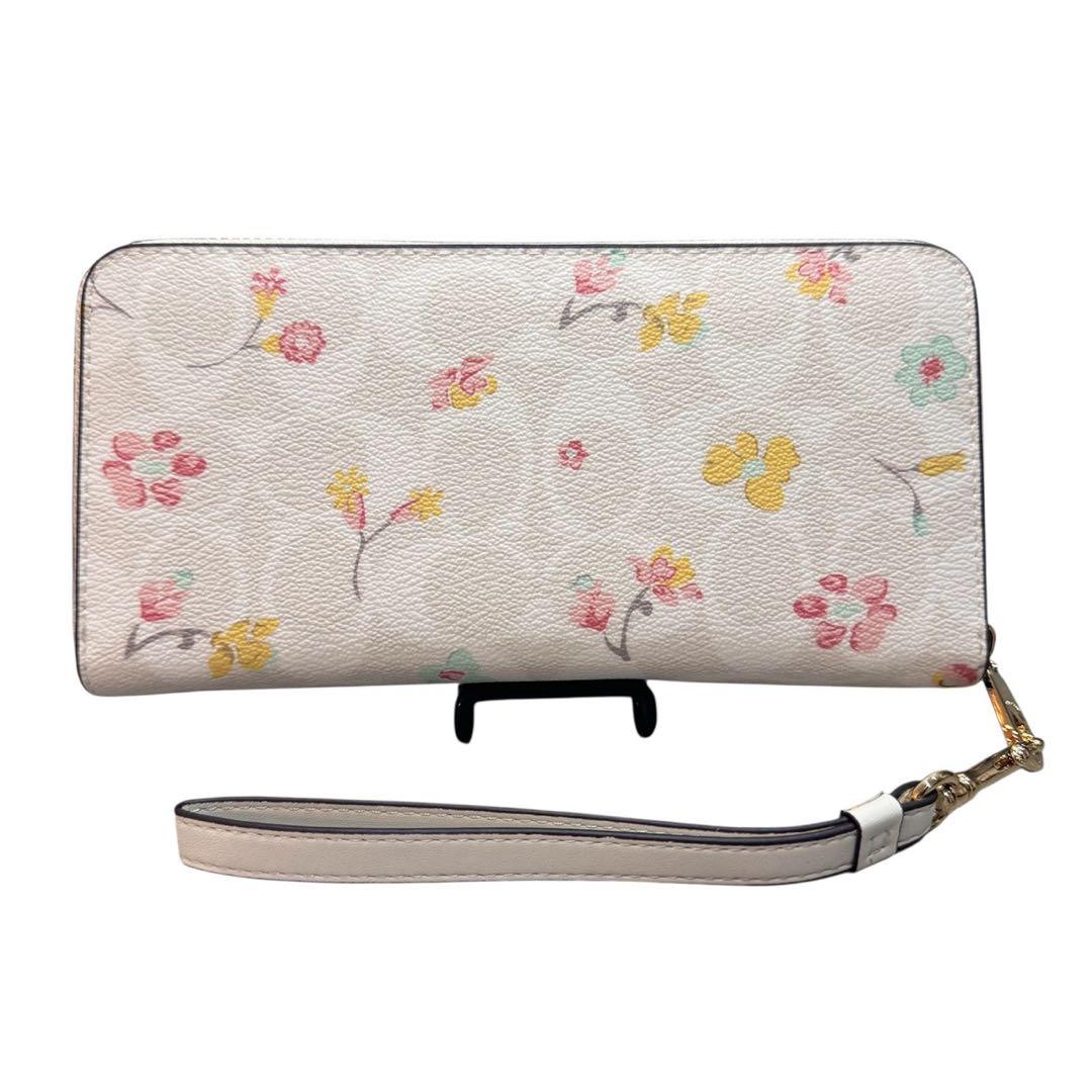 COACH コーチ フラワーデザイン 長財布 ギフト プレゼント 誕生日 記念