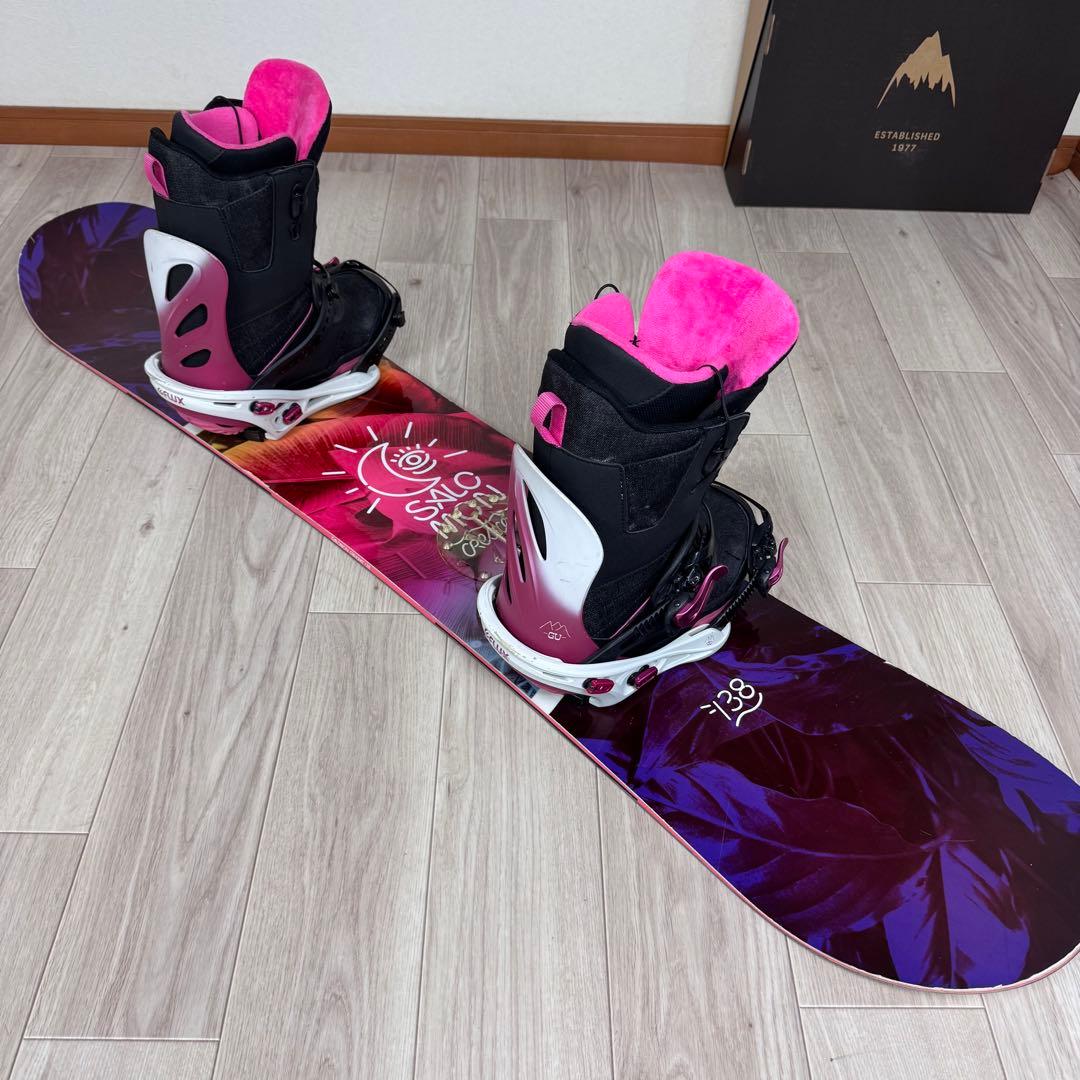 SALOMON スノーボードセット 138cm 23.5cm