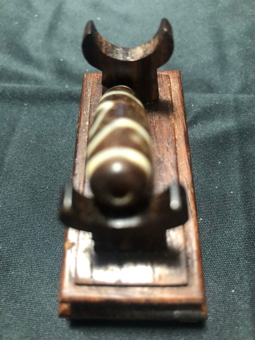 14QRCODE-秘蔵風化天珠‼️西蔵老礦古代伝承風化蓮華金剛二眼天珠