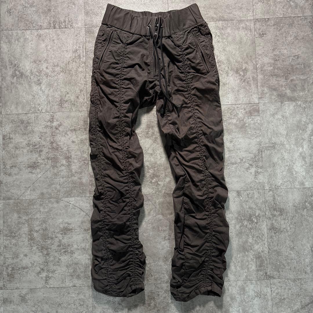 パンツ ripvanwinkle gatherpants dark wearjulius リップヴァンウィンクル RIPVANWINKLE Solid Pants （Black） -FASCINATE