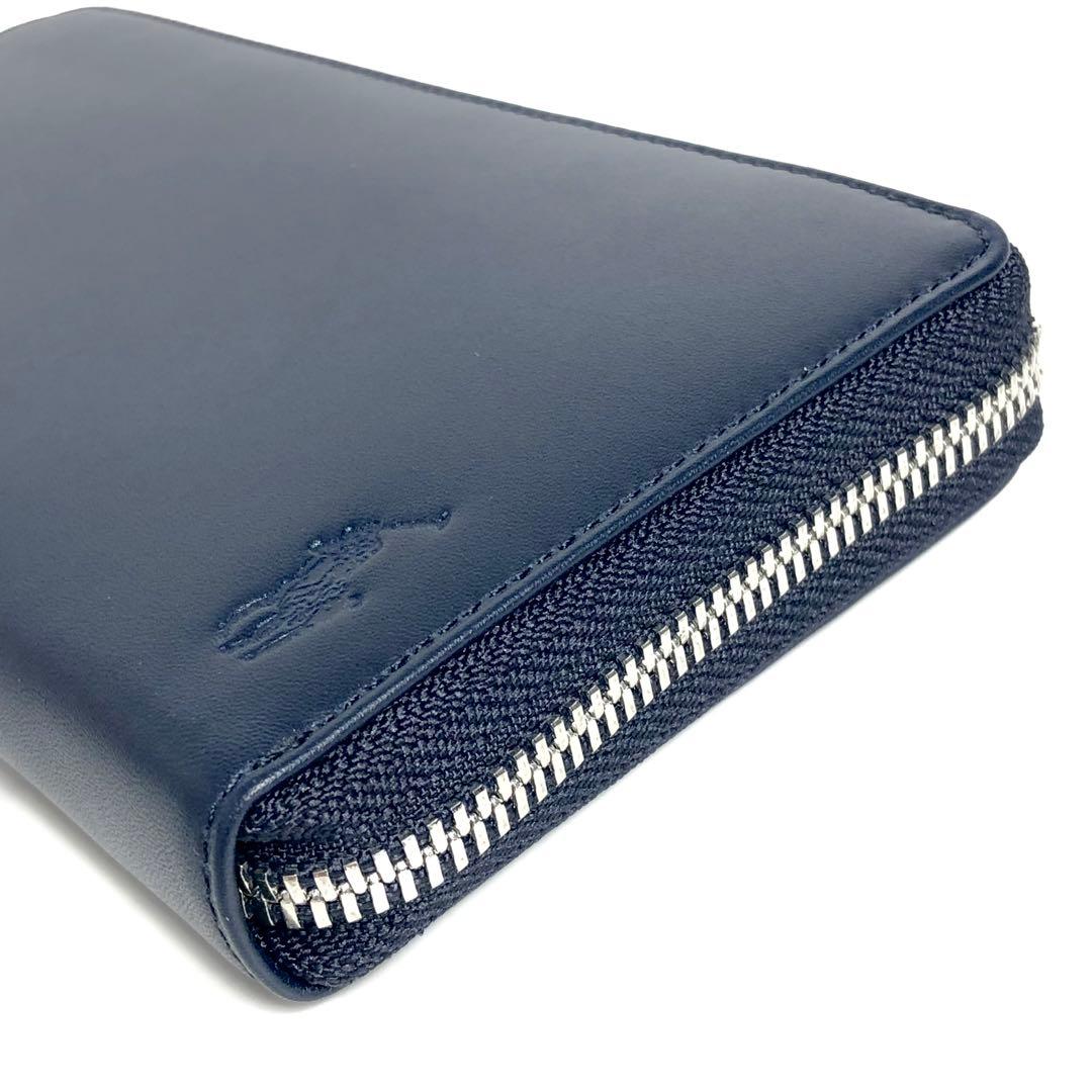 未使用保管品】ポロ ラルフローレン ラウンドファスナー長財布