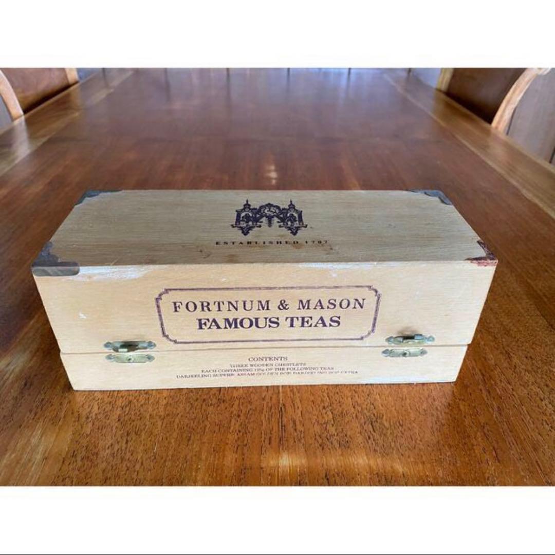 FORTNUM&MASON フォートナム&メイソン 古い紅茶の木箱 アンティーク