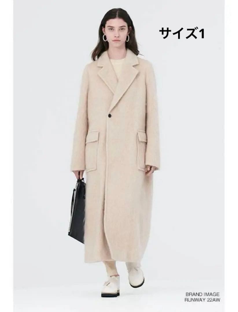 HYKE モヘアダブルブレステッドコート - メルカリ