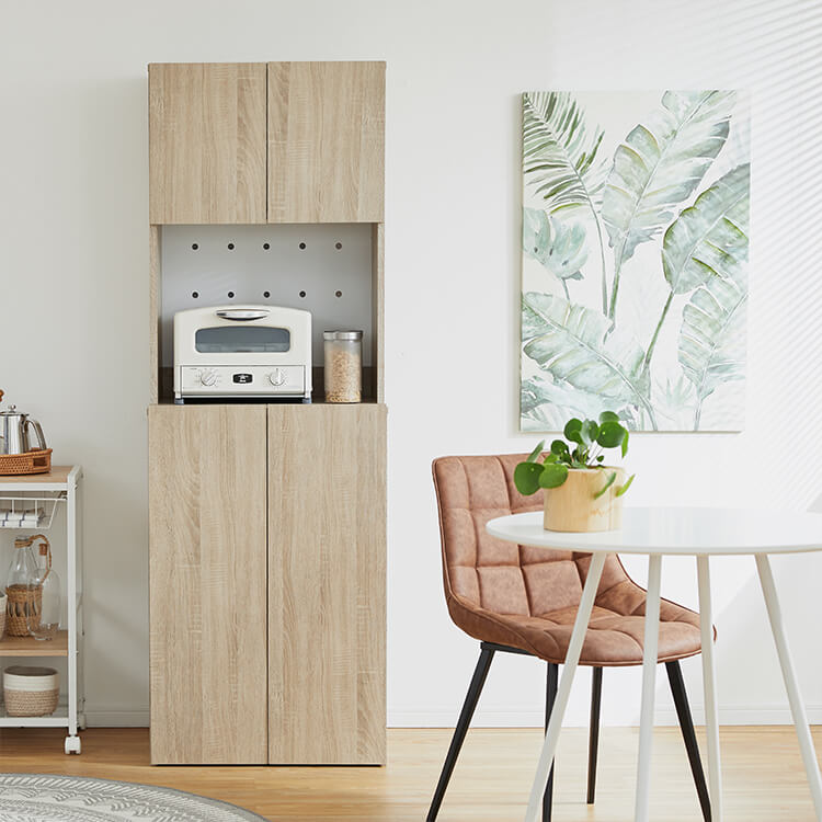 ゴミ箱上収納にぴったりな食器棚[幅60] | 【公式】LOWYA(ロウヤ) 家具