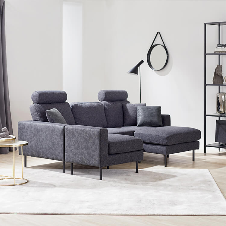 ベルベット調2人掛けカウチソファ | 【公式】LOWYA(ロウヤ) 家具