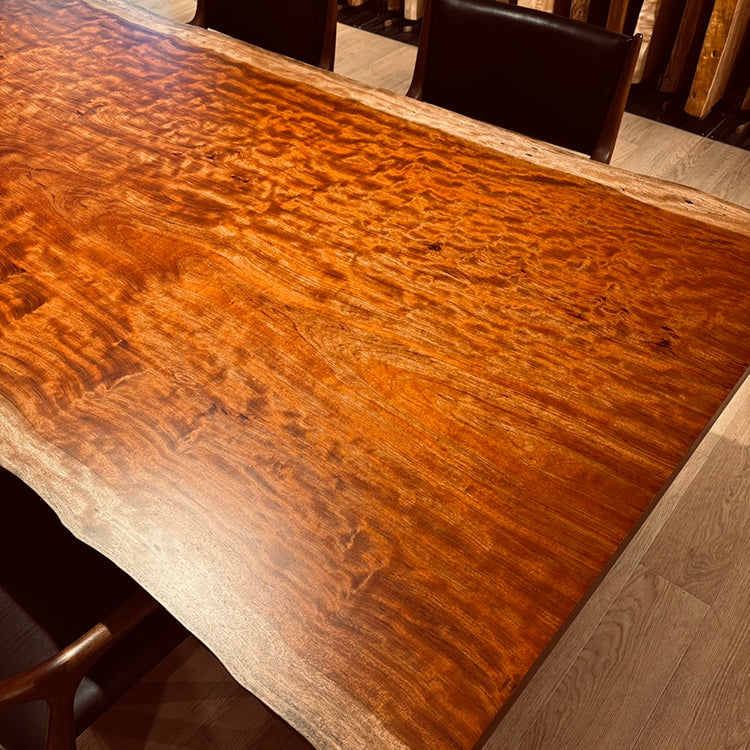 一枚板 ブビンガ 1657-1/2-10-1 （W220cm) ダイニングテーブル