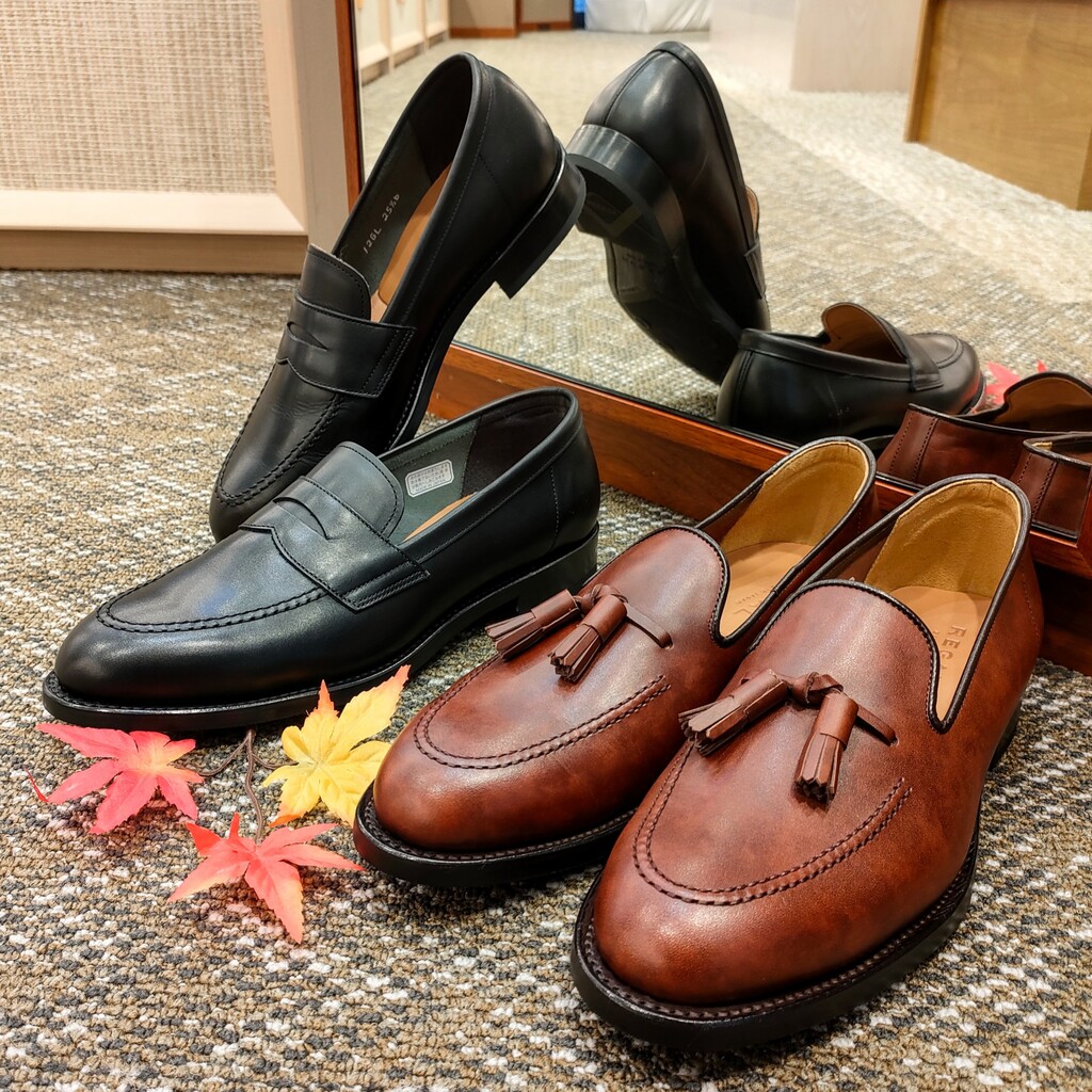 美品】REGAL リーガル タッセルローファー シボ革 ブラック 25.5cm 美