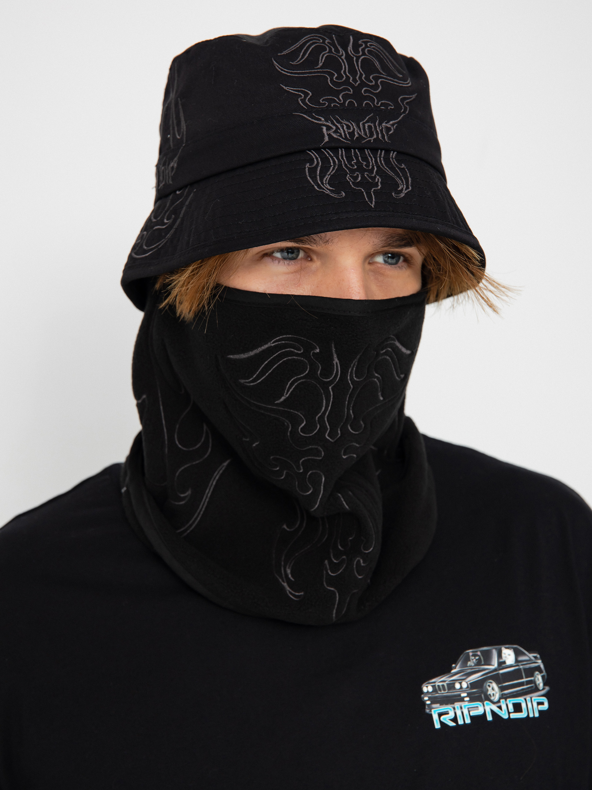 RipNDip Hat Volt Face Mask Bucket Hat - black (black)