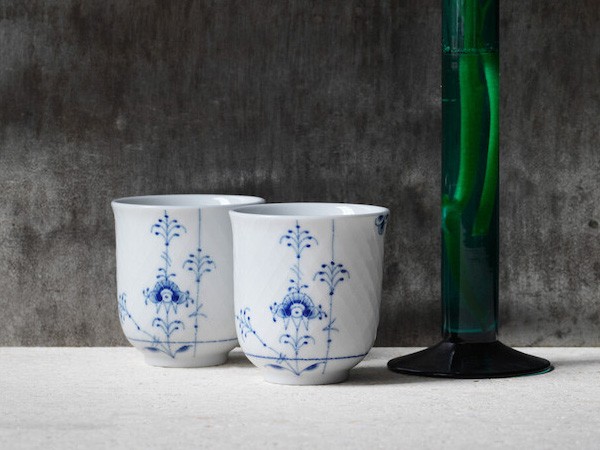 Royal Copenhagen Blue Palmette Pair Cup Set / ロイヤル