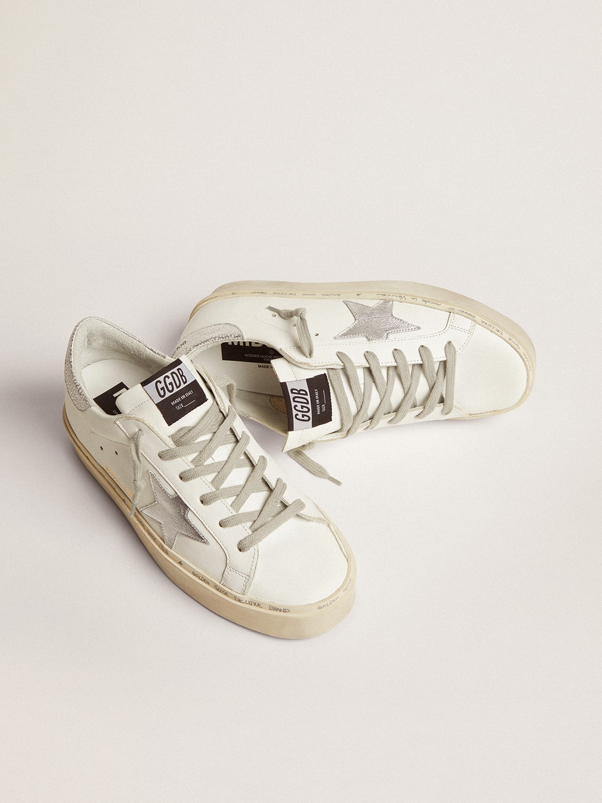 Women's Hi Star sneakers with silver heel tab | Golden Goose