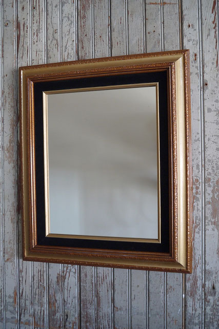 アンティーク ウッドフレーム ウォールミラー - STAGE ANTIQUE