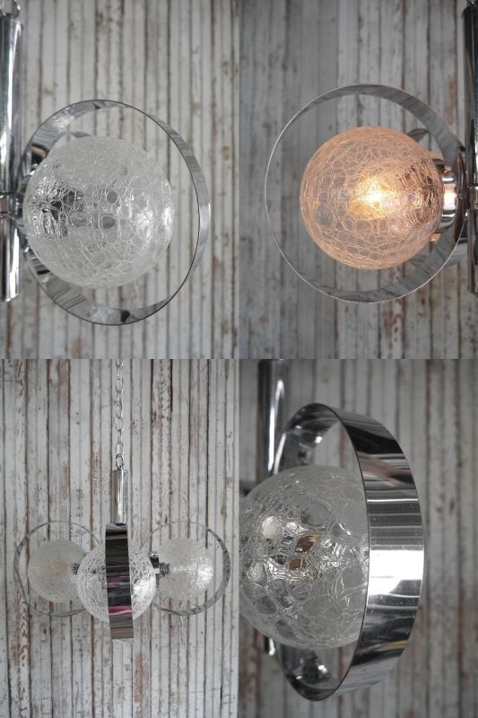 アンティーク スペースエイジデザイン 4灯吊り下げランプ - STAGE ANTIQUE