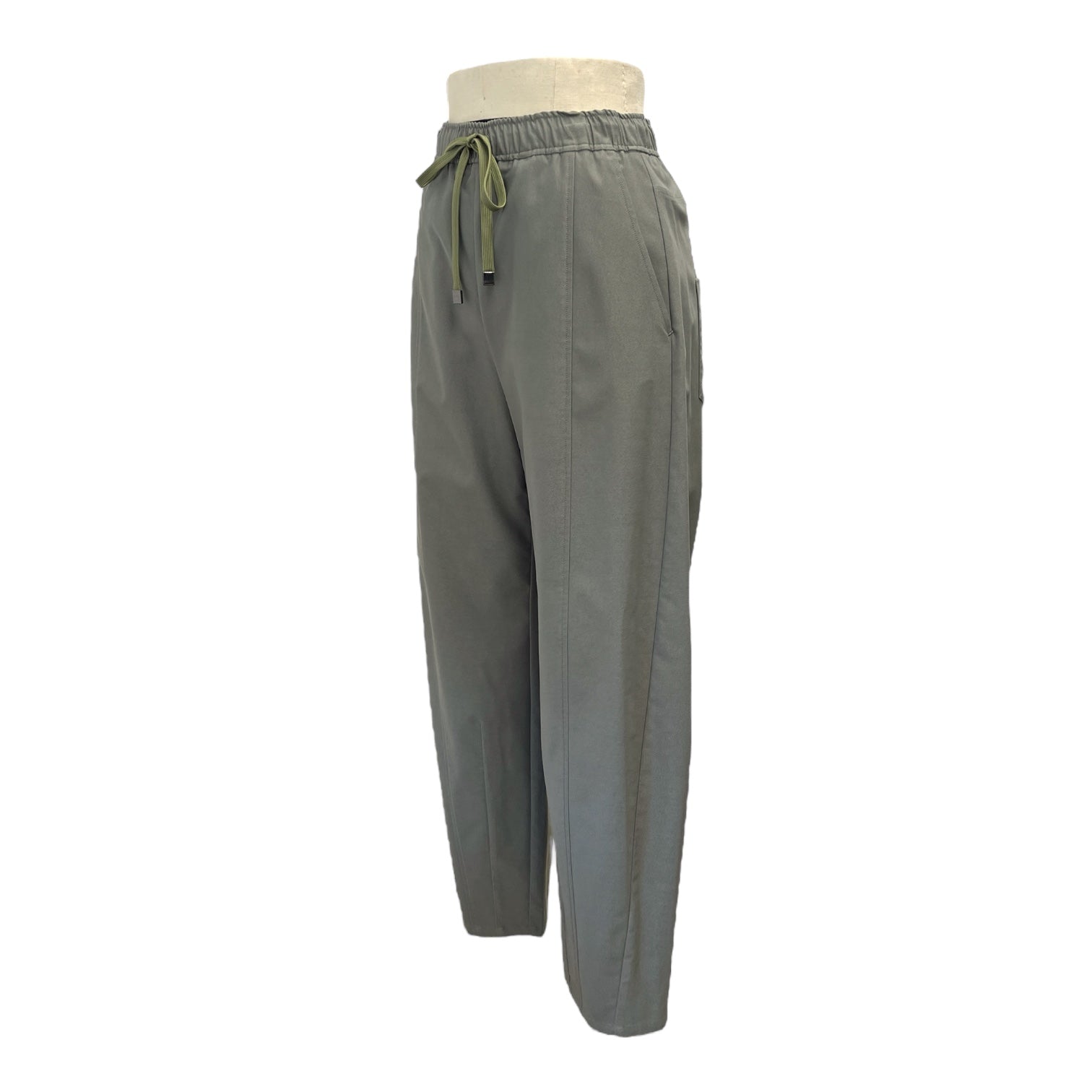 ayane】ストレッチツイルバレルレッグパンツ/825501