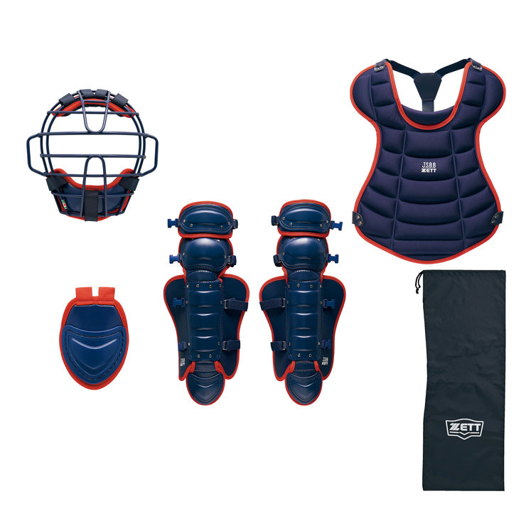 2025モデル】ゼット 少年軟式 キャッチャー防具 4点セット マスク