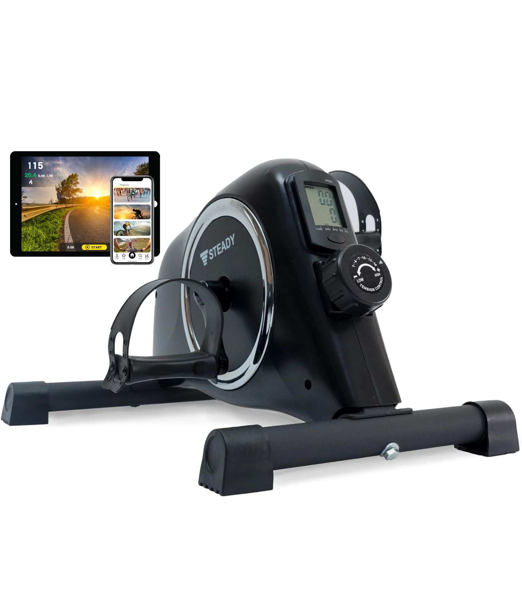 ミニフィットネスバイク 静音 家庭用 Zwift Kinomap対応 リハビリ