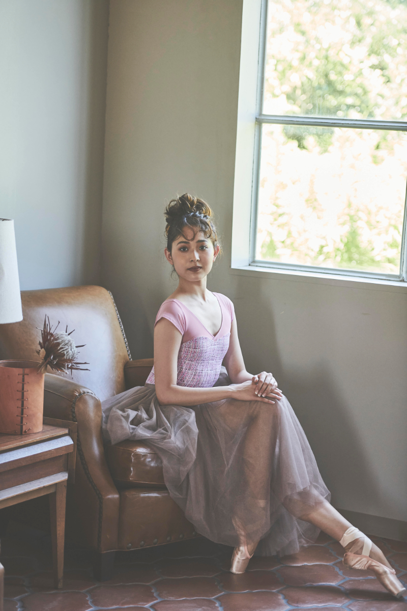 stina / type H half sleeve / light pink tweed