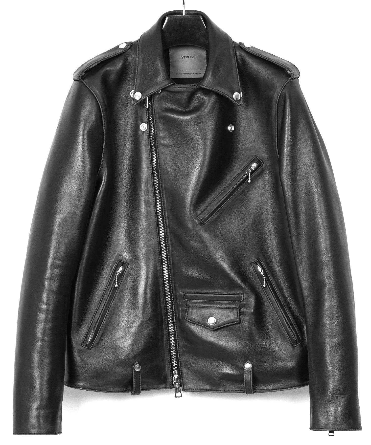 コンビ 鞣し 茶芯 ホースハイド JOEY ダブルライダースジャケット