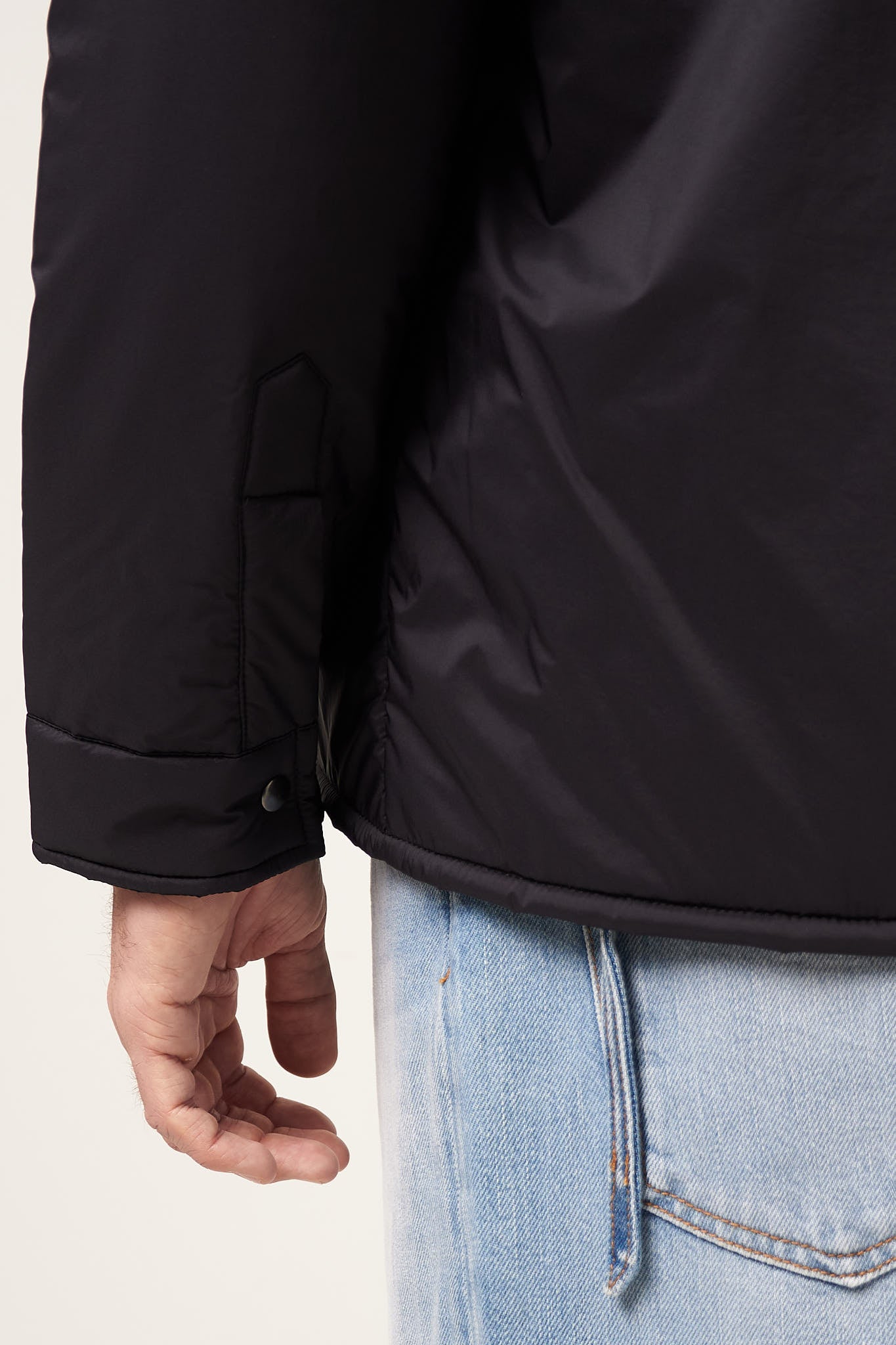 STRØM - Padded Overshirt Black