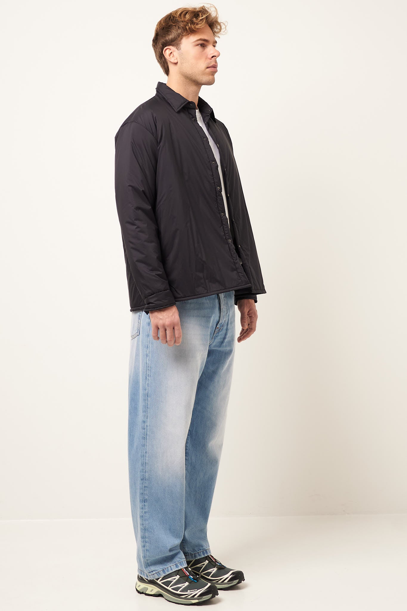 STRØM - Padded Overshirt Black