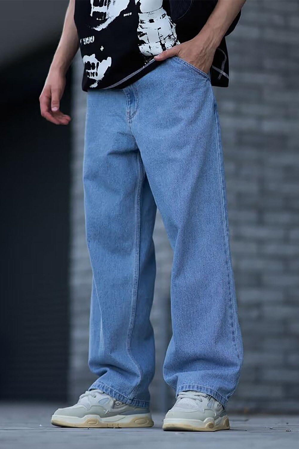 Чоловічі джинси оверсайз Booty синього кольору OGP 8043312, купити