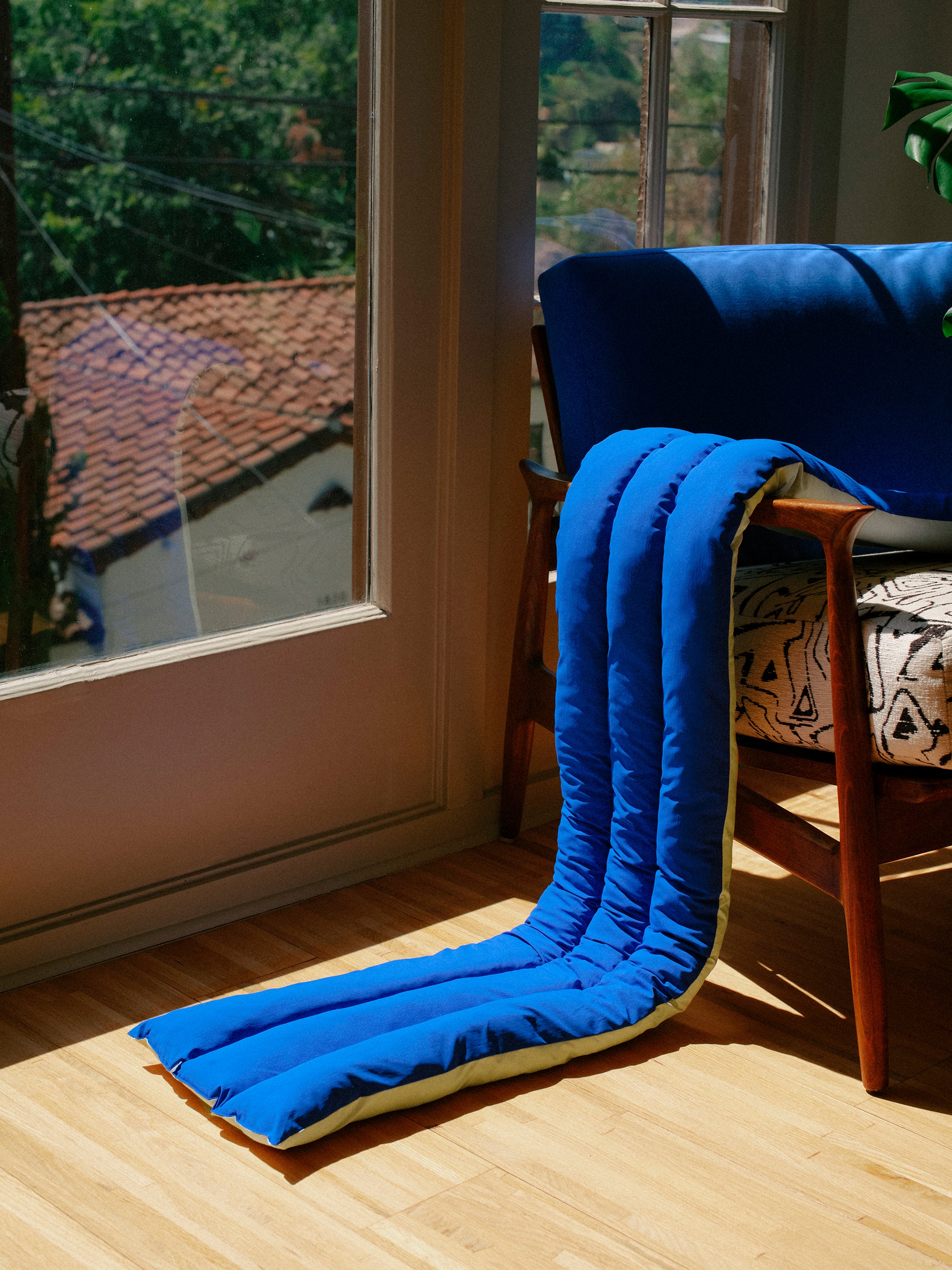 Musubi Cushion - Color Blocking Recycled Polyester | Lemon et Bleu