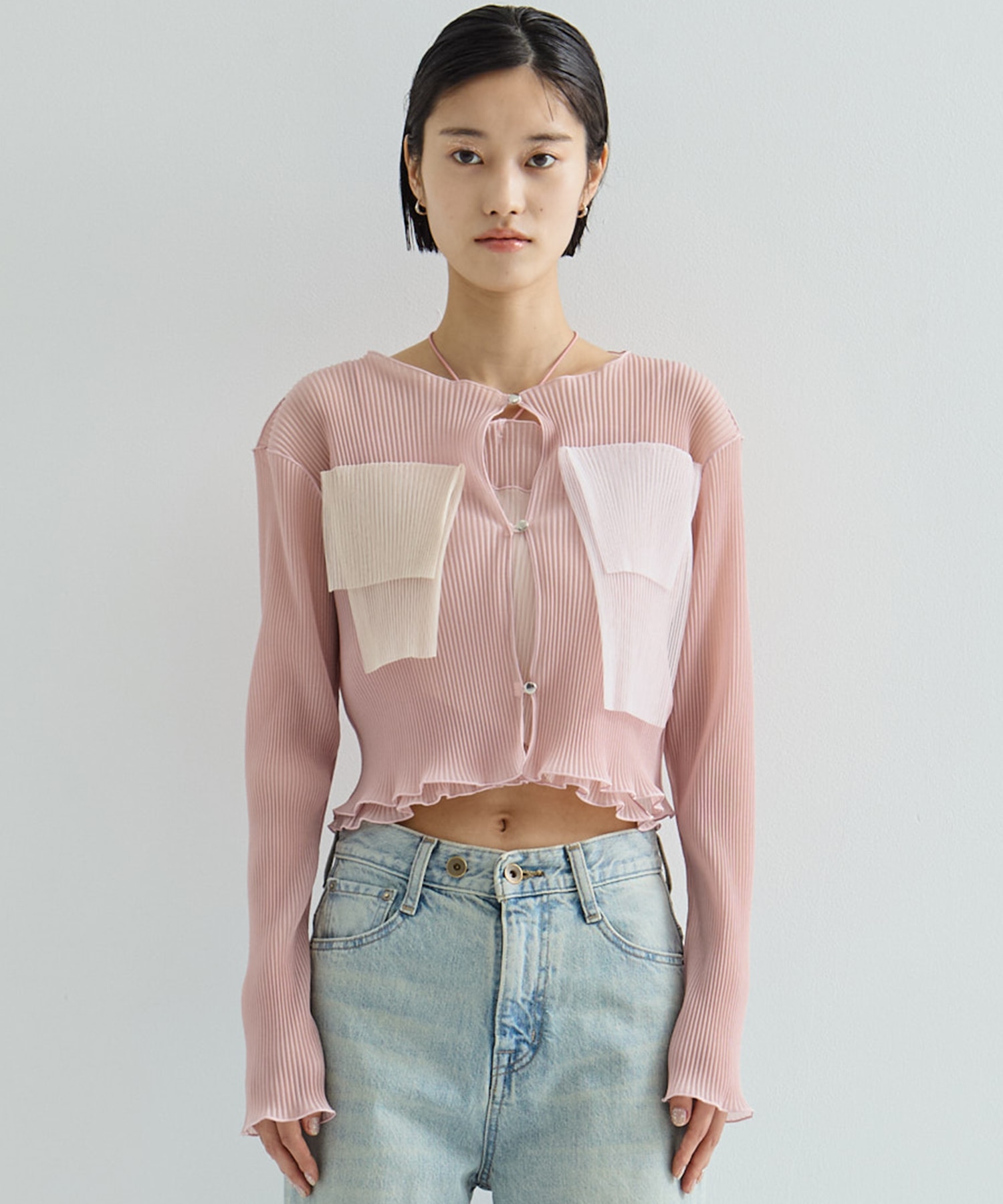 別注SHEER CARDIGAN(FREE PINK): kotohayokozawa: WOMENS｜ STUDIOUS